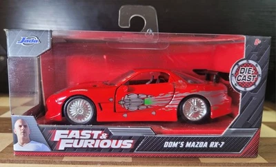 Jada Toys Fast and Furious Dom's Mazda RX-7 1:32 Scale Red 2021 Edition  - Image 1 of 4