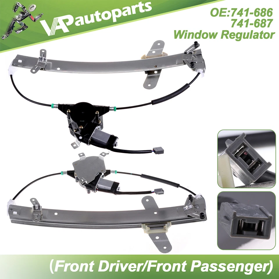 For 1998-2011 Lincoln Town Car Power Window Regulator Front Left Right w/ Motor - Image 1 of 4