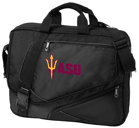 ASU Laptop Computer Bag DELUXE Lg ARIZONA STATE Messenger Bag LOADED! Cover
