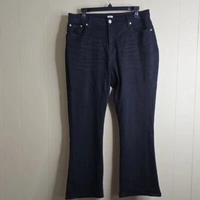 Pantalones de mezclilla acampanados Reba negros 16 Foto 1 de 4