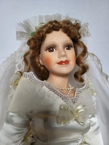 Cracker Barrel American Classic Collection Porcelain Bride Doll Abigail 22” - Picture 1 of 19