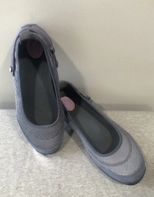 Sapatos confortáveis Teva cinza roxo malha rasos conforto caminhada Mary Janes ~ 9,5 - Imagem 1 de 4