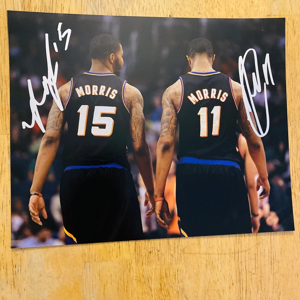 FOTO 8X10 FIRMADA/AUTOGRAFIADA POR MORRIS TWINS MARCUS & MARKIEFF SUNS ¡BONITA!! Foto 1 de 1