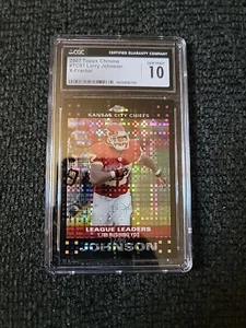 2007 Topps Chrome Football Larry Johnson #TC97 Xfractor CGC 10 GS121 - Picture 1 of 2