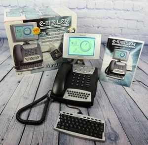 Vintage Amstrad Emailer EM-1000UK Personal Communication Centre - Black - Boxed - Afbeelding 1 van 16