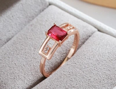 Ring 56 58 60 62 Fingerring Gold plated Stein Cocktailring Goldring Damenring - Bild 1 von 4