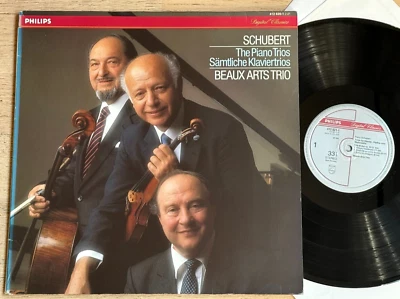 SCHUBERT Piano Trios BEAUX ARTS TRIO 1985 ED1 PHILIPS DIGITAL 2LP HOLLAND MINT - Image 1 of 3