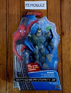 Spider-Man 3 Rhino Action Figure With Head Smash Attack Hasbro 2007. Marvel. NEW - Picture 1 of 16