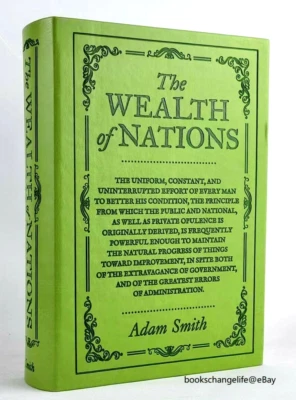 THE WEALTH OF NATIONS Adam Smith Book I to V Faux Leather Flexi Bound Brand NEW