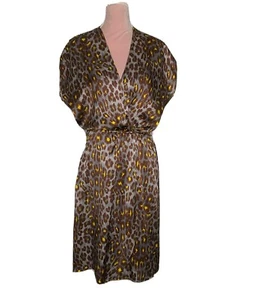 RORY BECA 100 % Silk  Size Medium V Neck Dress Sz Medium Short Sleeves Adorable - Bild 1 von 12