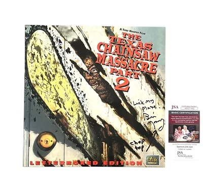 Texas Chainsaw Massacre 2 Rare Signed Horror Laserdisc Chop Top Bill Moseley JSA — 第 1/4 张图片