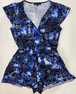Adorable Derek Heart Romper - Women’s Size Large - Blue - Picture 1 of 15