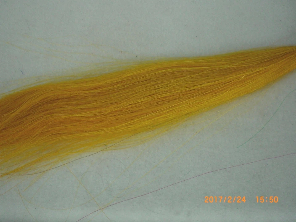 Cabello de caballo, natural, teñido, 1 onza, 13-14 pulgadas, amarillo Foto 1 de 1