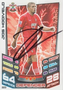JOS HOOIVELD HAND SIGNED SOUTHAMPTON 12/13 MATCH ATTAX CARD  2012/2013. - Picture 1 of 1