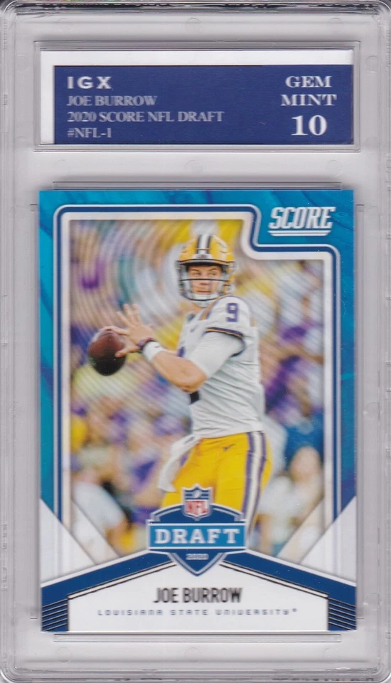 JOE BURROW ROOKIE CARD 2020 Score NFL DRAFT RC Cincinnati Bengals GEM MINT 10! - Image 1 of 1