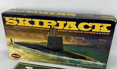 USS 585 Skipjack Moebius Models 1:72 Scale Kit Submarine 42” Display Stand - Image 1 of 4