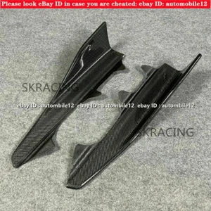 Carbon Fiber Side Skirt Winglets Splitter Lips Refiit For BMW 2-Series MP F87 M2 - Bild 1 von 9