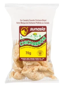 Sunasia Chicharon Pork Rinds 60 g Pantry Staple Meat Pork Snack Canadian FRESH! - Picture 1 of 2
