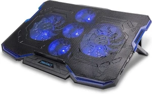 ENHANCE Cryogen Gaming Laptop Cooling Pad - Schwarz/Blau - Bild 1 von 9
