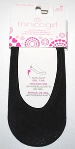 Miniccigirl Girls Solid Print No Show Non-Slip Socks - Pick Your Size & Color - Picture 1 of 7