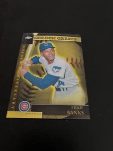 2001 Topps Chrome Golden Greats Golden Anniversary Ernie Banks Chicago Cubs - Picture 1 of 1