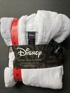 NWT PURPLE Disney Minnie/Mickey Women's Fleece Lounger W/ Sherpa Hoodie MEDIUM - Picture 1 of 6