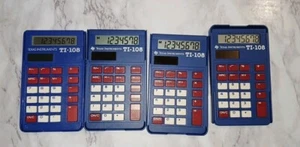 TEXAS INSTRUMENTS TI-108 SOLAR CALCULATOR W/COVER Sold Individually - Picture 1 of 1
