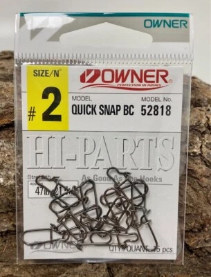 Balzer Owner Quick Snap 52818 Gr.2 21,5kg 47lb Black Nickel Karabiner - Bild 1 von 3