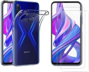 Coque TPU transparent pour HONOR 9X/9X PRO + 2 Verre trempé - Imagen 1 de 5