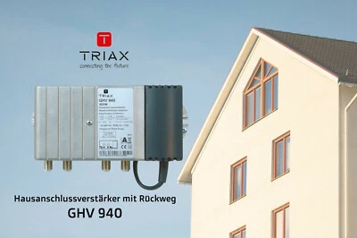 Verstärker mit Rückweg für multimediafähige CATV/BK-Netze 40dB TRIAX GHV 940  - Bild 1 von 4