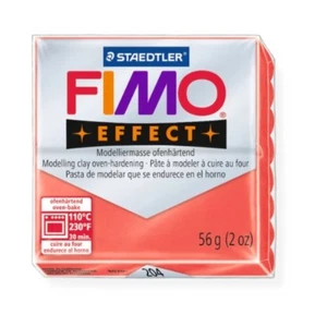 Horno de arcilla modelado polímero Staedtler efecto fimo transparente rojo (204) hornear 56 g - Imagen 1 de 2