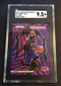🔥🔥2023-24 Panini Monopoly PS9 Lebron James All-Star Purple Prizm SGC 9.5 SP - Picture 1 of 2
