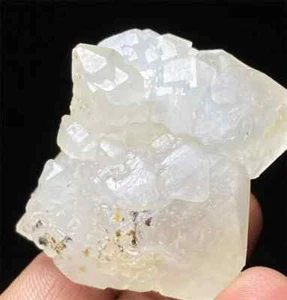 76g Rare Tibet Himalayan Elestial skeletal Lemurian Clear Crystal cluster A56 - Picture 1 of 2