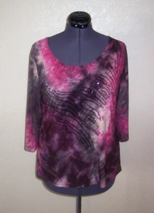 Prenda para mujer Keren Hart Tie Dye elástica de punto X grande - Imagen 1 de 2