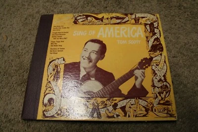 TOM SCOTT SING OF AMERICA SIGNATURE FOLK MUSIC  78 RPM RECORD SET S-5 - Image 1 of 2