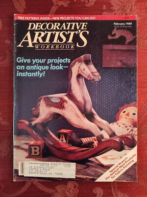 DECORATIVE ARTISTS WORKBOOK Magazine January February 1989 Antique Looks - Image 1 of 2