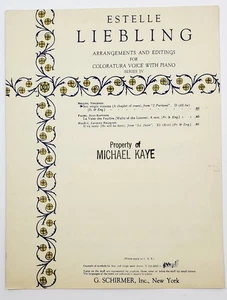 Luigi Arditi Ecstacy Sheet Music Arranged for Coloratura & Piano By E. Liebling - Picture 1 of 3