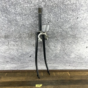 Vintage Fuji Tange Road Bike Fork 27" Steel 25.4mm 1" Threaded Japan 3B 80s - Picture 1 of 19