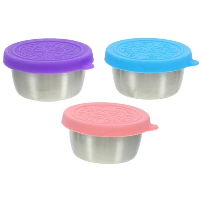 3pcs Dipping Cups Seasoning Cups Cover Design Sauce Cups Kitchen Sauce Cups - Image 1 of 4