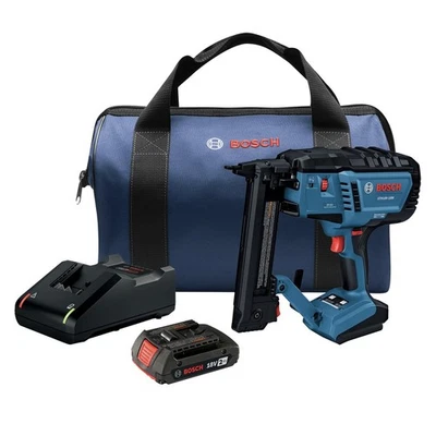 Kit de grampeador Bosch GTH18V18MB12 18V calibre 18 sem fio coroa estreita (2 Ah) novo - Imagem 1 de 4