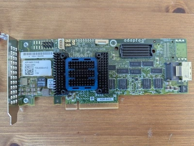 Adaptec ASR-6405 512MB RAID Controller Card SAS/SATA II 6.0Gbps 4 ports + cables - Image 1 of 4