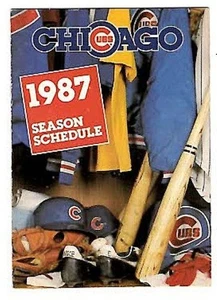 CHICAGO CUBS ~ 1987 Pocket Schedule ~ FREE SHIPPING - Picture 1 of 1