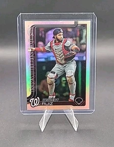 2025 Topps Series 1 Rainbow Foil Keibert Ruiz #202 Washington Nationals - Picture 1 of 2