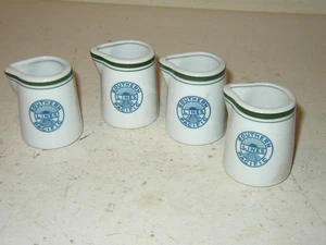 4 Vintage Keramik/China Southern Pacific RR Lines Milchkännchen blau grün weiß - Bild 1 von 4
