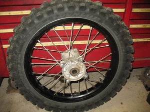 2017 KX100 REAR WHEEL BLACK 16X1.85 RIM FAIR TIRE KAWASAKI KX 100 41034-0570 - Bild 1 von 14