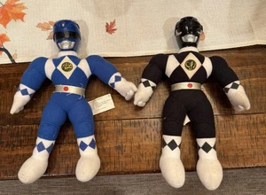Vintage 1993 Saban Mighty Morphin Black Bashers Power Rangers Blue Ranger Plüsch - Bild 1 von 10
