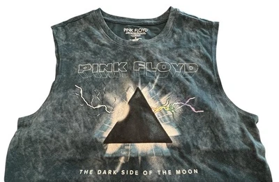 PINK FLOYD Dark Side Of The Moon Tie Dye Sleeveless Tank Top Tshirt Small NWT - Image 1 of 4