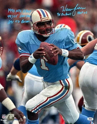 Warren Moon autographed signed inscribed 16x20 photo NFL Houston Oilers PSA - Image 1 of 2
