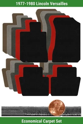 Набор ковриков Velourtex на заказ для Lincoln Versailles 1977-1980 годов выпуска (4 штуки) #VXA - Изображение 1 из 4