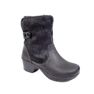 Botas Dansko Para Mujer 8.5 Harper Cuero Negro Piel de Oveja Forradas Botas Talla 39 - Imagen 1 de 13